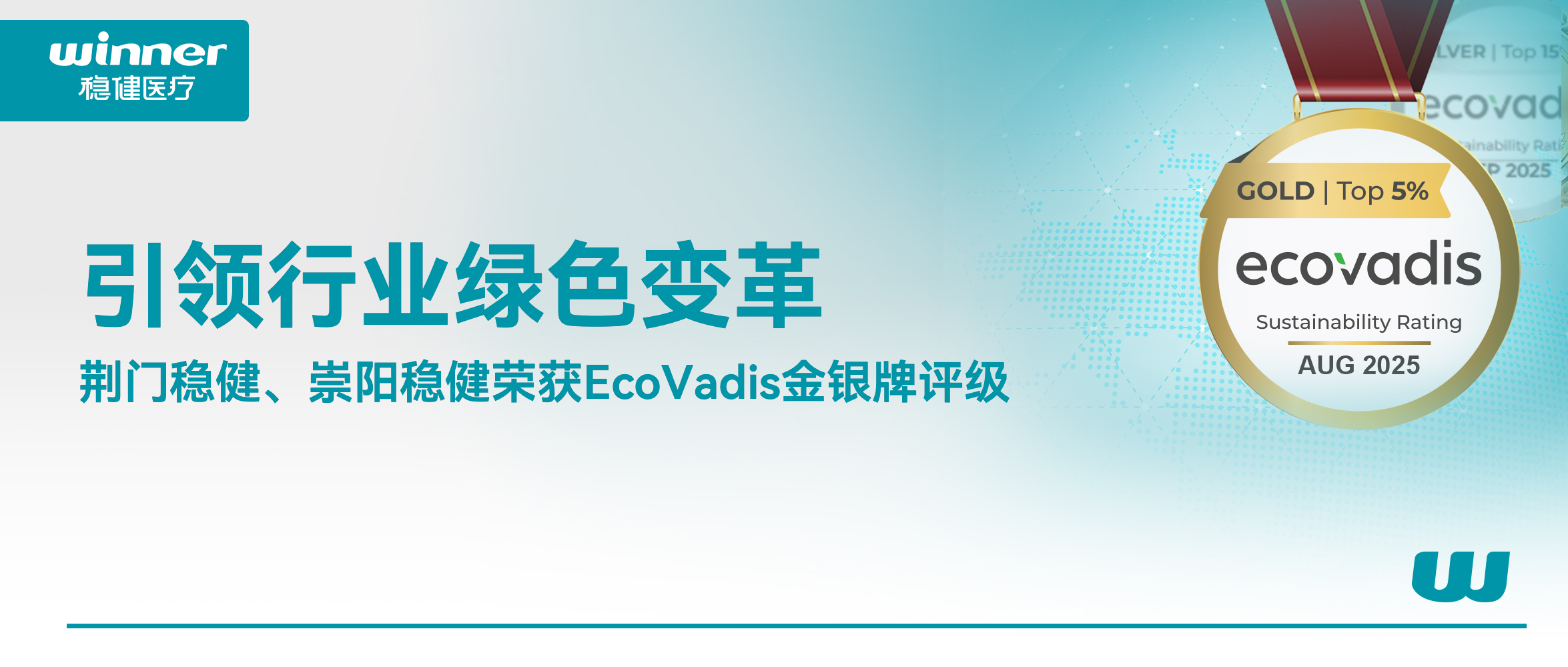 引领行业绿色刷新，荣获EcoVadis金银牌评级